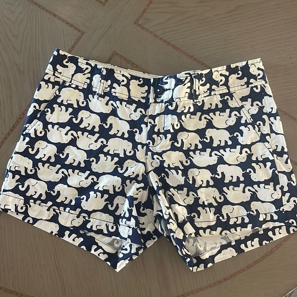 Lilly Pulitzer Elephant Print Callahan Shorts